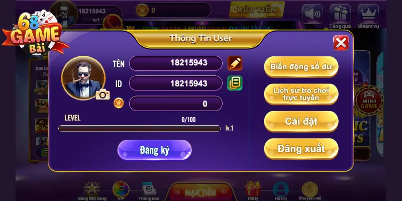 68 game bài bảo mật thông tin tốt